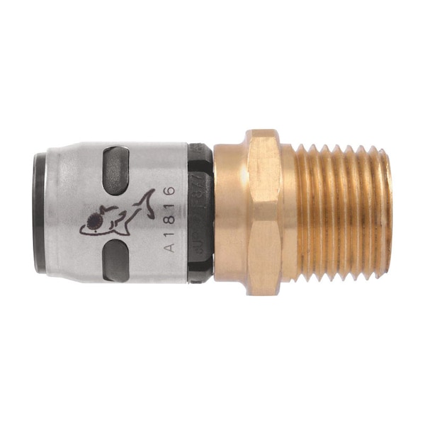SharkBite EvoPEX 1 in. Push X 1 in. D MPT Brass Adapter